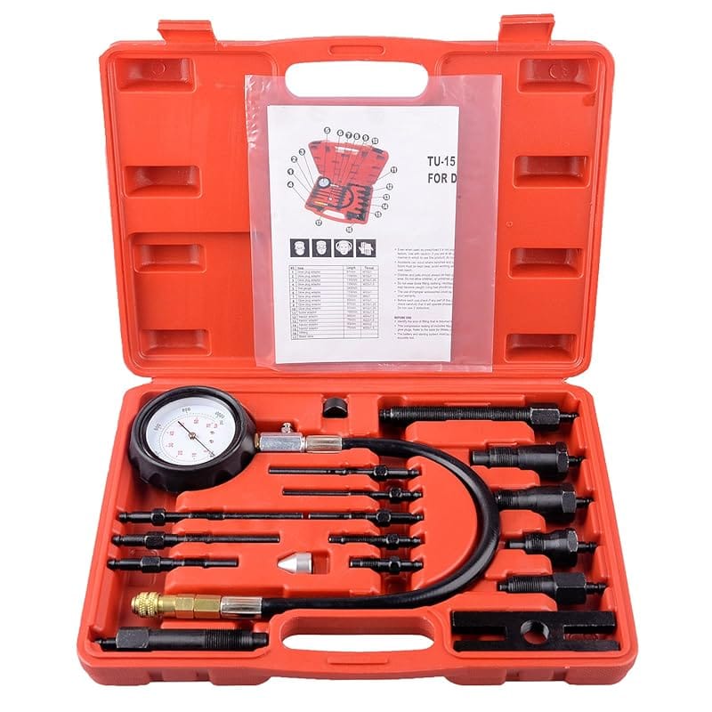 17pc Diesel Engine Compression Tester Tool Set for Automotive Use