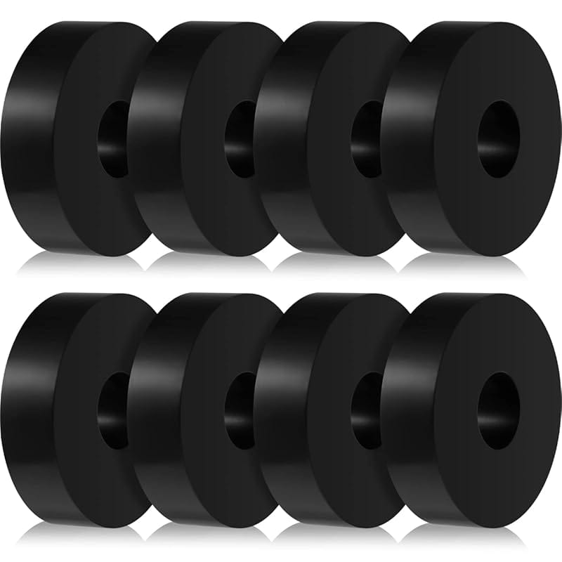 8-Pack Thick Rubber Isolation Pads for Vibration Damping on Machinery 