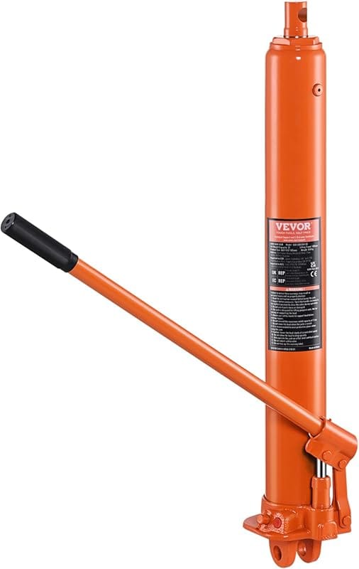 VEVOR 3 Ton Hydraulic Long Ram Jack with Single Piston Pump and Clevis