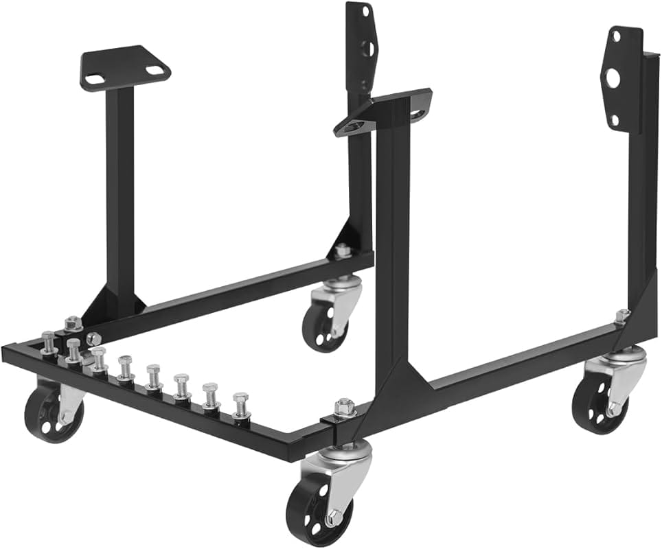 JY PERFORMANCE Rolling Engine Cradle Stand for Chevy Small & Big Block