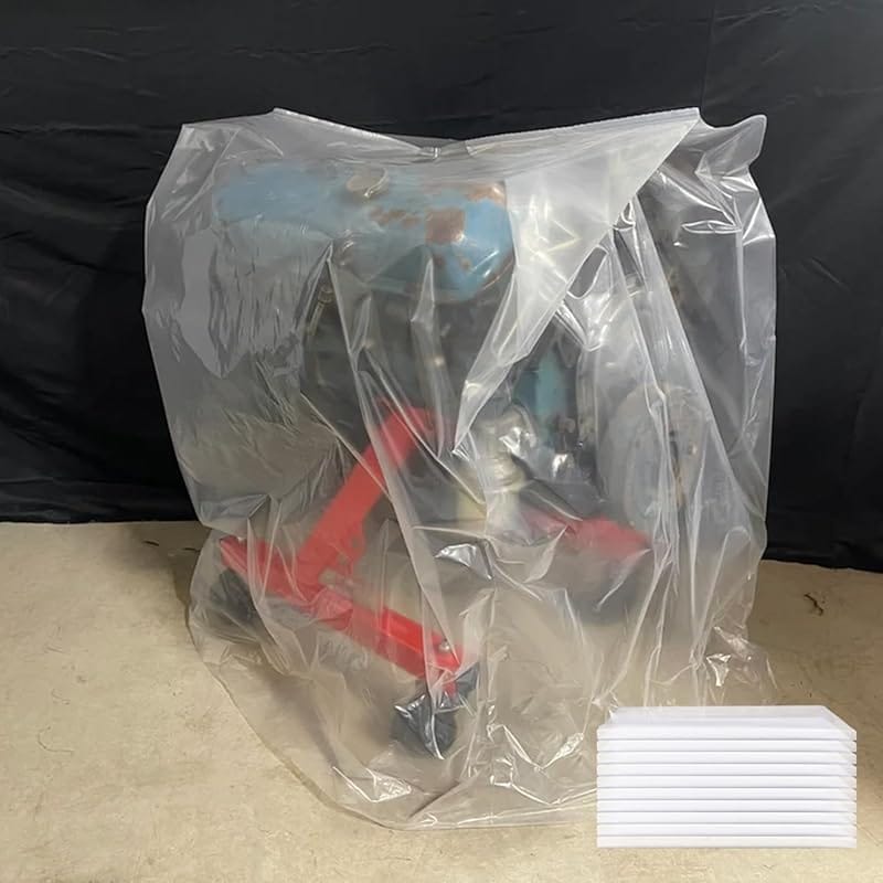 10 Pack Clear Heavy-Duty Dustproof Engine Storage Bags, 39