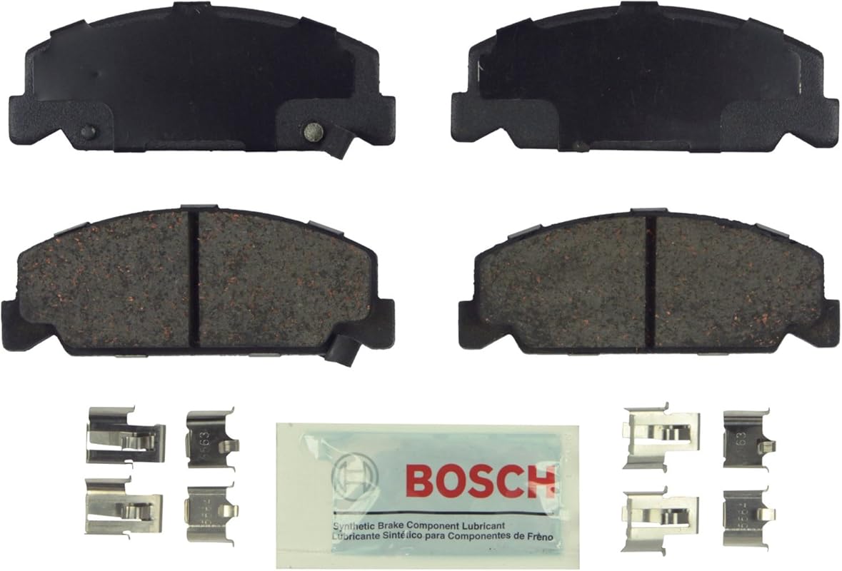 Bosch Blue Ceramic Brake Pad Set with Hardware for Honda Accord, Civic
