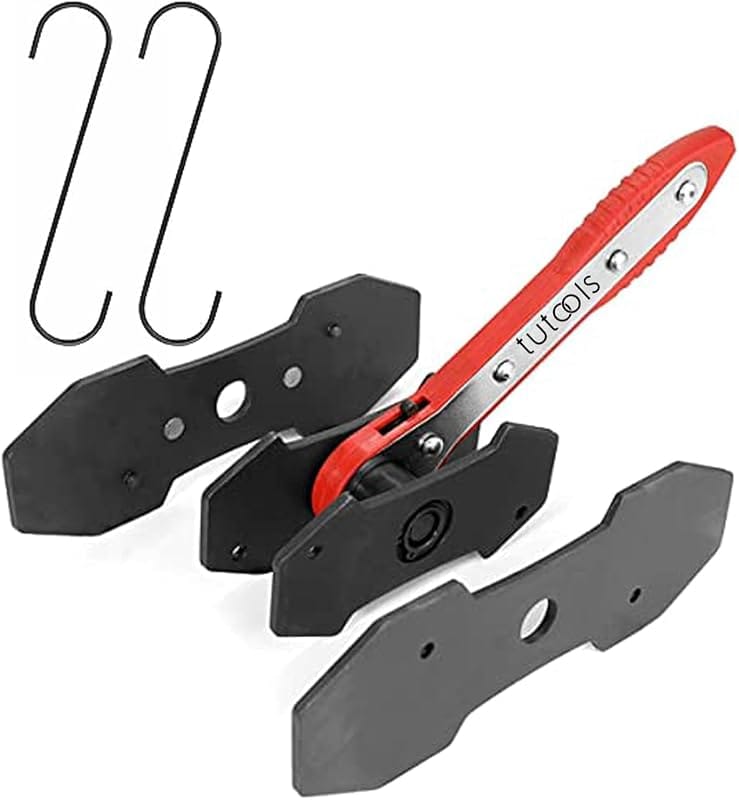 Heavy Duty Brake Caliper Press with Ratchet & 2 Extra Steel Plates for
