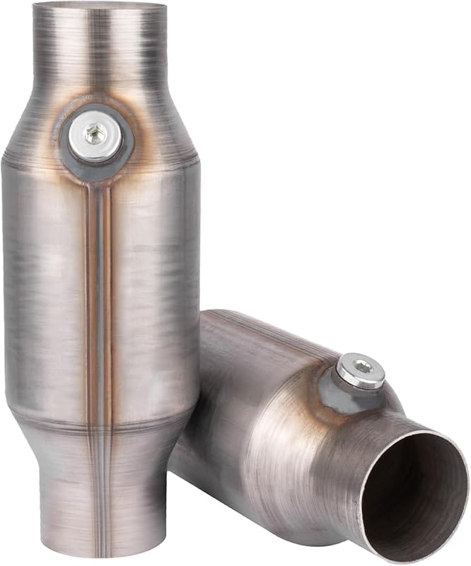 High Flow 2.5 Inch Universal Catalytic Converter 2 Pcs Direct-Fit with