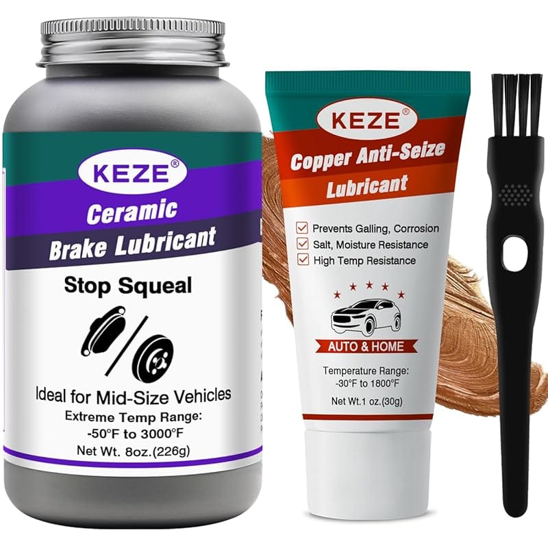 Keze High Temp Ceramic Brake Grease Extreme Pressure, Anti-Squeak, 8 o