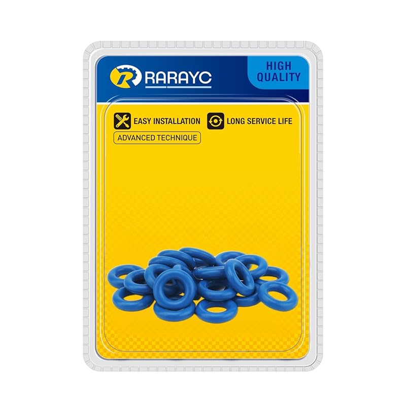 50 PCS Universal FKM Fuel Injector O-Ring Set, 7.52mm X 3.53mm Blue Co