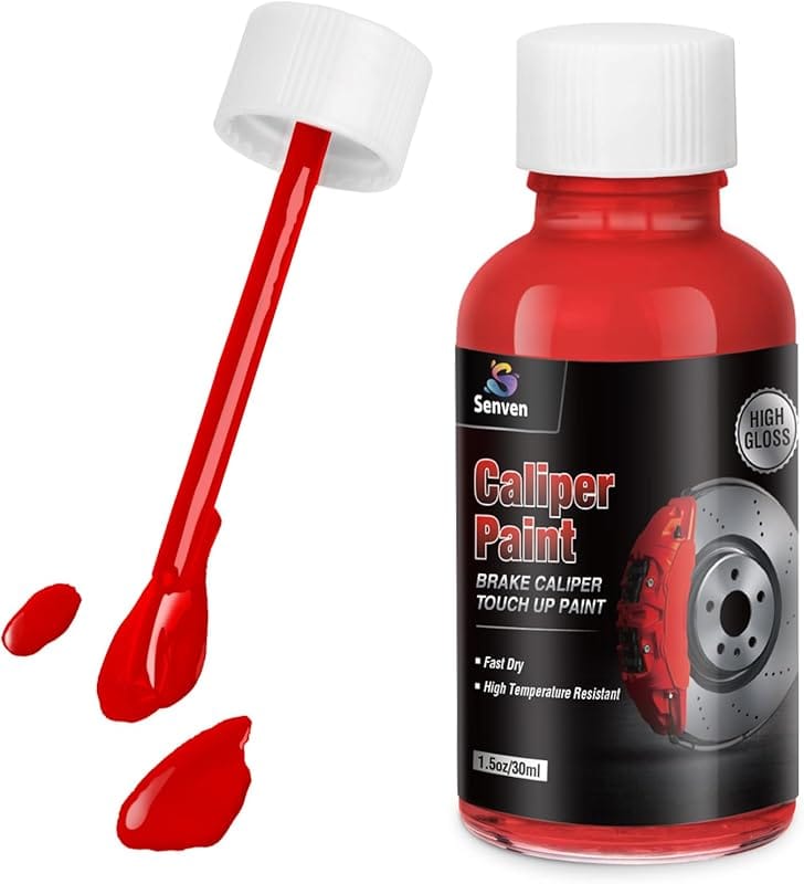Red High-Temperature Gloss Brake Caliper Touch-Up Paint, 1.5 oz, Heat 