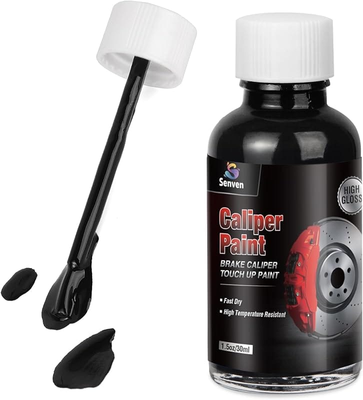 Black High-Temperature Gloss Brake Caliper Touch-Up Paint, 1.5 oz, Hea