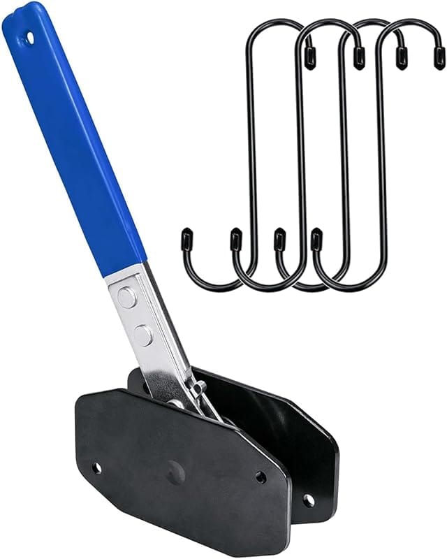 Brake Caliper Compression Tool with 4 Hooks & Blue Grip for Single/Twi