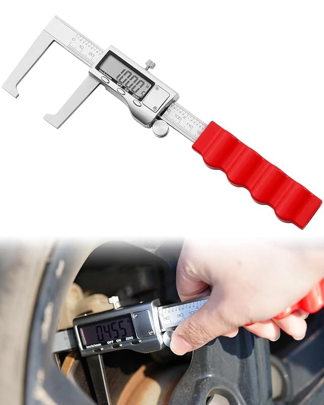 Digital Rotor Gauge for Brake Disc Thickness, 6” Vernier Micrometer wi
