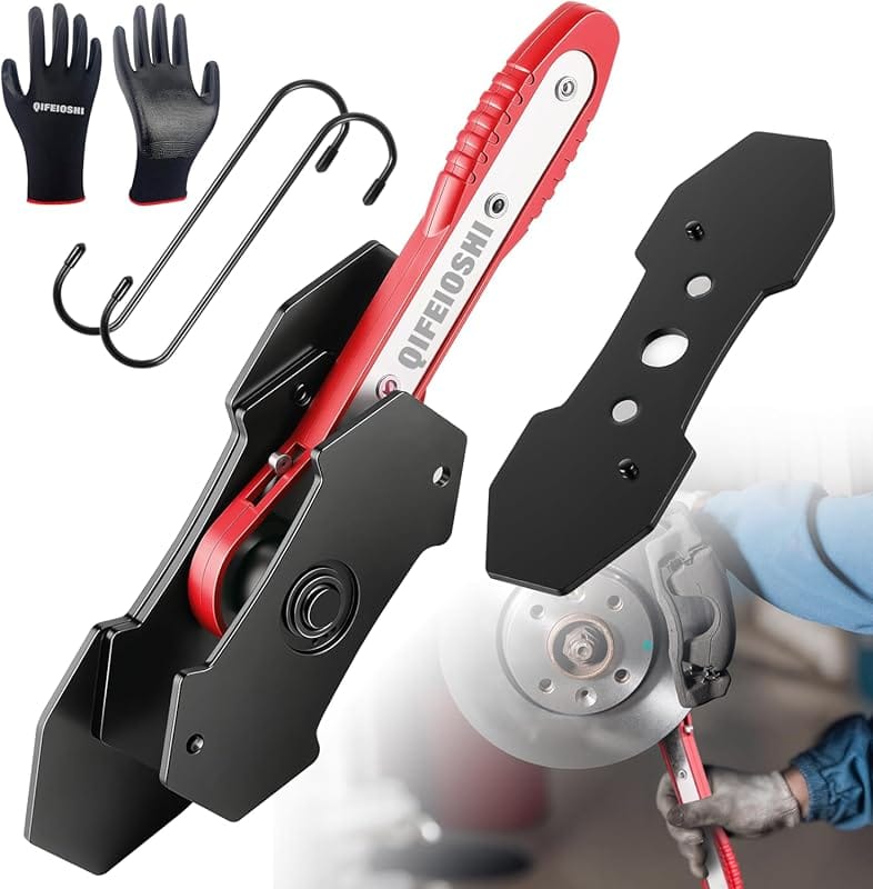 Universal 360° Swing Ratcheting Brake Caliper Compression Tool with Ru