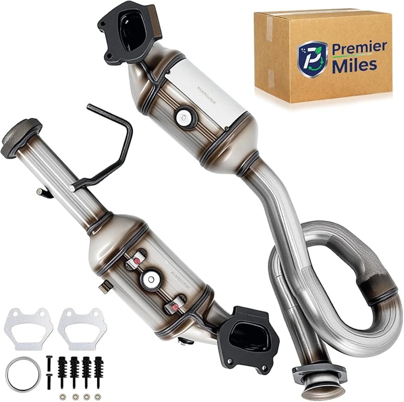 2.25 Inch Universal High Flow Catalytic Converter Direct-Fit Inlet/Out