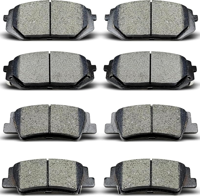 8-Piece Ceramic Brake Pads Set for Hyundai Tucson & Kia Sportage – Low